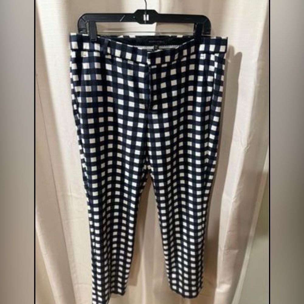 Banana Republic checkered Business Dress Or work pants Women’s size 10L - Picture 2 of 8